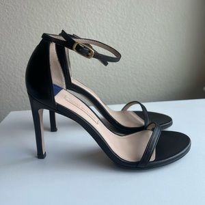 Stuart Weitzman Nudistsong Strap Sandal 105mm in Black